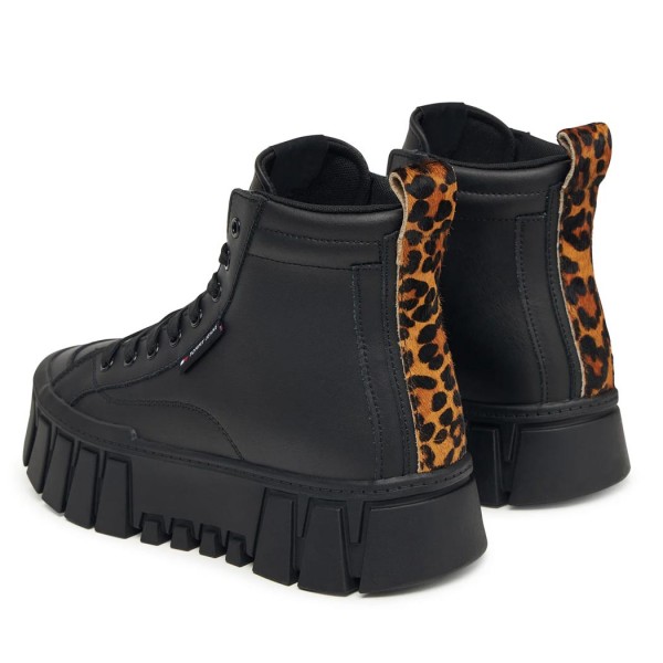 ΓΥΝΑΙΚΕΙΑ ΠΑΠΟΥΤΣΙΑ TOMMY JEANS Tjw Vulc Flatform Leopard