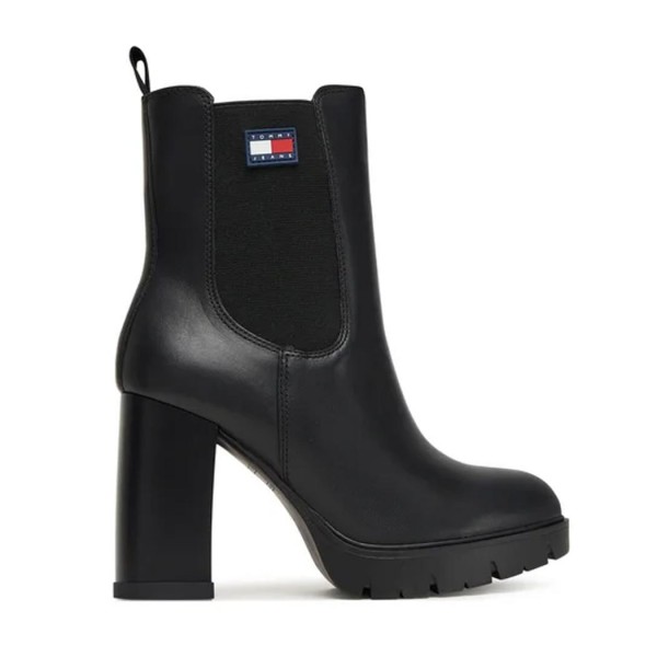 ΓΥΝΑΙΚΕΙΑ ΠΑΠΟΥΤΣΙΑ TOMMY JEANS TJW LEATHER HEEL BOOT
