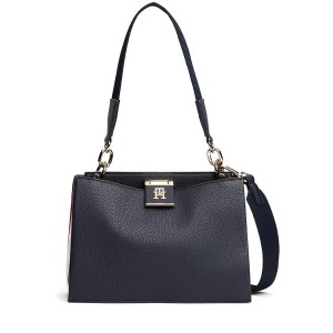 ΓΥΝΑΙΚΕΙΑ ΤΣΑΝΤΑ TOMMY HILFIGER  Signature Detail TH Monogram Satchel ΓΥΝΑΙΚΕΙΑ ΤΣΑΝΤΑ TOMMY HILFIGER  Signature Detail TH Monogram Satchel