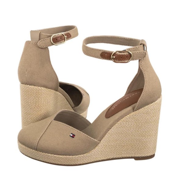 ΓΥΝΑΙΚΕΙΑ ΠΑΠΟΥΤΣΙΑ TOMMY HILFIGER Flag High Wedge Espad Closed Toe