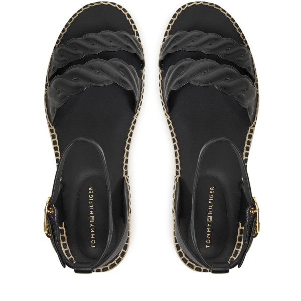 ΓΥΝΑΙΚΕΙΑ ΠΑΠΟΥΤΣΙΑ TOMMY HILFIGER LEATHER ROPE REAL ESPAD