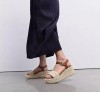 ΓΥΝΑΙΚΕΙΑ ΠΑΠΟΥΤΣΙΑ FIT FLOP PLATFFORMS Two-Tone Woven Wedge Ankle