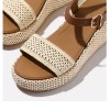 ΓΥΝΑΙΚΕΙΑ ΠΑΠΟΥΤΣΙΑ FIT FLOP PLATFFORMS Two-Tone Woven Wedge Ankle