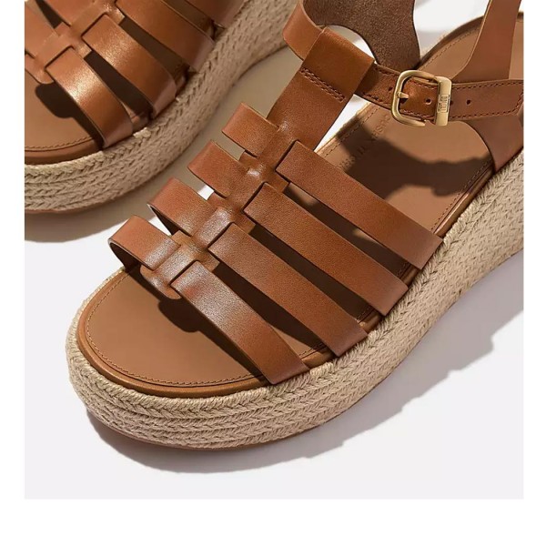 ΓΥΝΑΙΚΕΙΑ ΠΑΠΟΥΤΣΙΑ FIT FLOP PLATFFORMS Espadrille Leather
