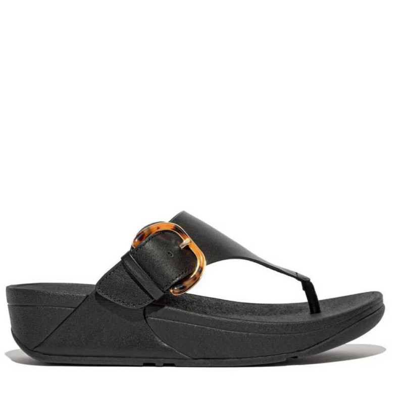 ΓΥΝΑΙΚΕΙΑ ΠΑΠΟΥΤΣΙΑ FIT FLOP LULU Resin-Buckle Leather Toe