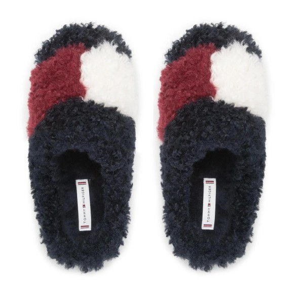 ΓΥΝΑΙΚΕΙΕΣ ΠΑΝΤΟΦΛΕΣ TOMMY HILFIGER Th Home Slipper Sherpa Fur FW0FW06577