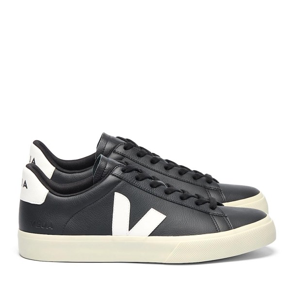 ΑΝΔΡΙΚΑ ΠΑΠΟΥΤΣΙΑ VEJA CAMPO LEATHER BLACK WHITE