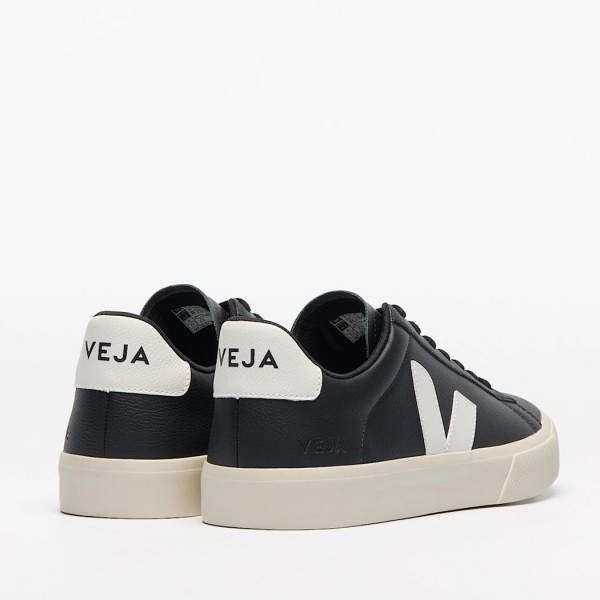 ΑΝΔΡΙΚΑ ΠΑΠΟΥΤΣΙΑ VEJA CAMPO LEATHER BLACK WHITE