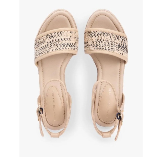 ΓΥΝΑΙΚΕΙΑ ΠΑΠΟΥΤΣΙΑ TOMMY HILFIGER HIGH WEDGE ESPAD RAFFIA 