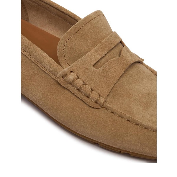 ΓΥΝΑΙΚΕΙΑ ΠΑΠΟΥΤΣΙΑ TOMMY HILFIGER Flag Soft Suede Driver Loafer