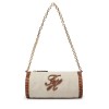 ΓΥΝΑΙΚΕΙΑ ΤΣΑΝΤΑ TOMMY HILFIGER Th Elev Summ Chain Bag Canvas