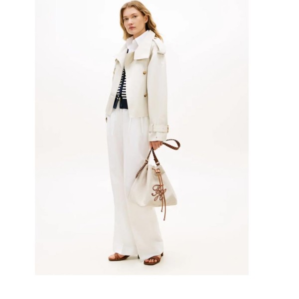 ΓΥΝΑΙΚΕΙΑ ΤΣΑΝΤΑ TOMMY HILFIGER Th Elev Summer Bucket Canvas