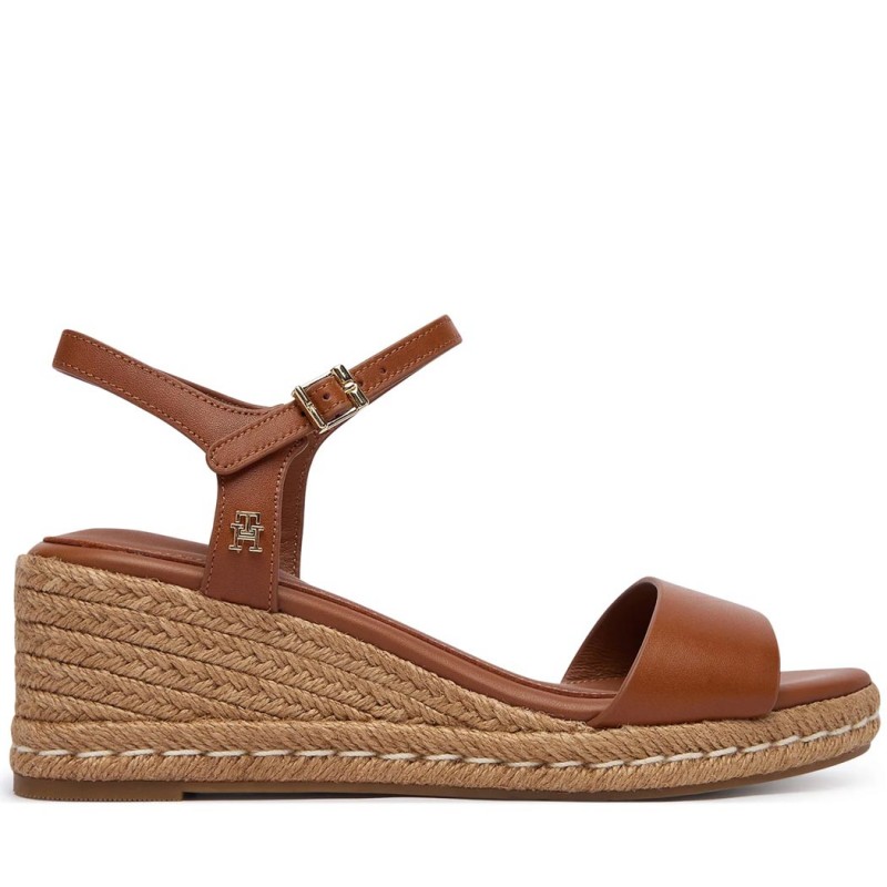 ΓΥΝΑΙΚΕΙΑ ΠΑΠΟΥΤΣΙΑ TOMMY HILFIGER Mid Wedge Espadrilles Leather