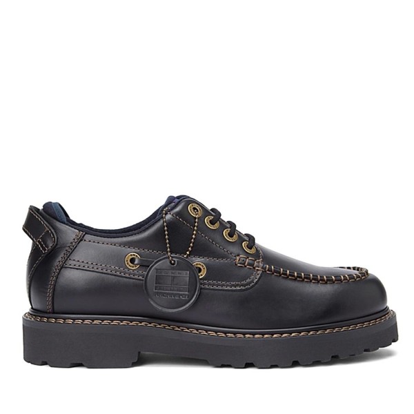 ΑΝΔΡΙΚΑ ΠΑΠΟΥΤΣΙΑ TOMMY JEANS Archive Leather Cleat Boat Shoes ΑΝΔΡΙΚΑ ΠΑΠΟΥΤΣΙΑ TOMMY JEANS Archive Leather Cleat Boat Shoes