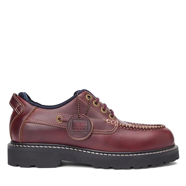 ΑΝΔΡΙΚΑ ΠΑΠΟΥΤΣΙΑ TOMMY JEANS Archive Leather Cleat Boat Shoes ΑΝΔΡΙΚΑ ΠΑΠΟΥΤΣΙΑ TOMMY JEANS Archive Leather Cleat Boat Shoes