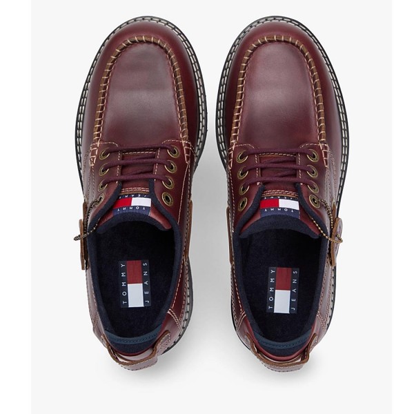 ΑΝΔΡΙΚΑ ΠΑΠΟΥΤΣΙΑ TOMMY JEANS Archive Leather Cleat Boat Shoes ΑΝΔΡΙΚΑ ΠΑΠΟΥΤΣΙΑ TOMMY JEANS Archive Leather Cleat Boat Shoes