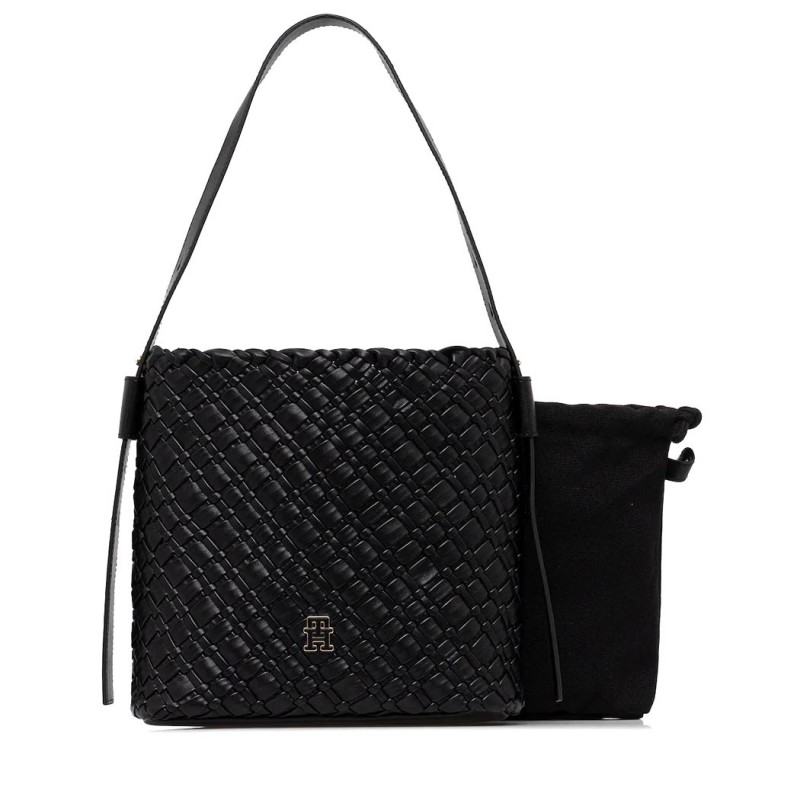 ΓΥΝΑΙΚΕΙΑ ΤΣΑΝΤΑ TOMMY HILFIGER  TH BRAIDED SHOULDER BAG
