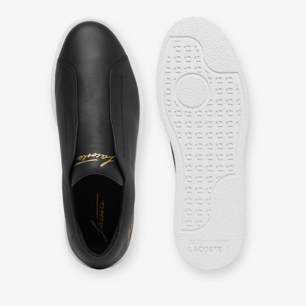 ΑΝΔΡΙΚΑ ΠΑΠΟΥΤΣΙΑ LACOSTE  Men's Linecourt Leather Slip-On