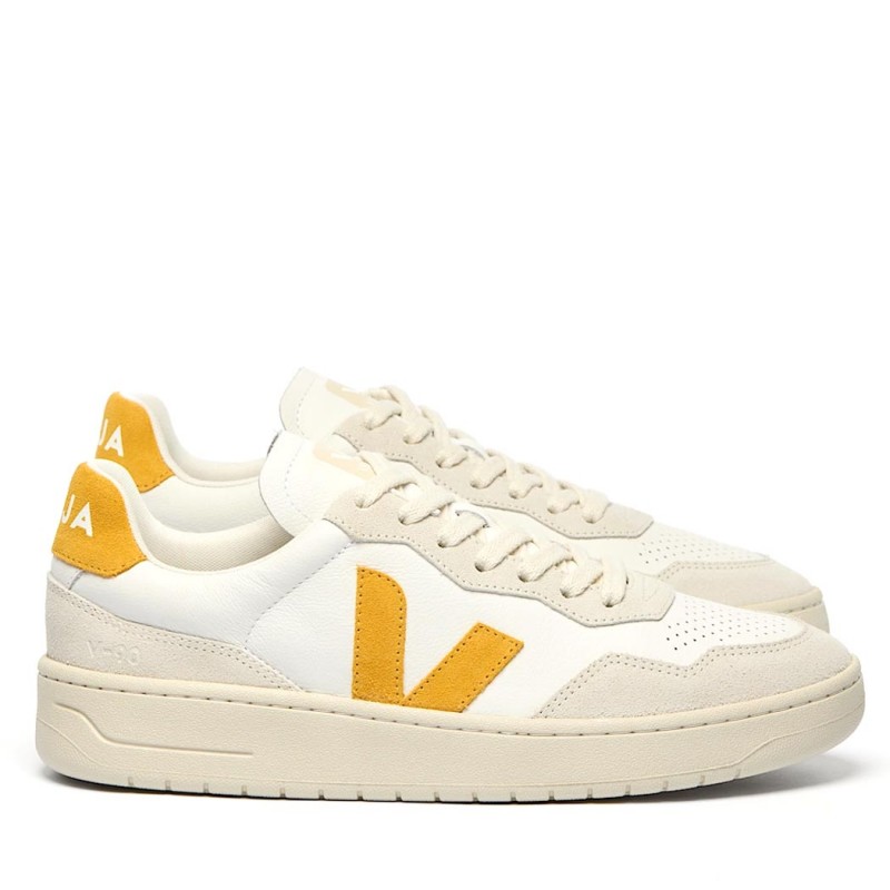 ΓΥΝΑΙΚΕΙΑ ΠΑΠΟΥΤΣΙΑ VEJA V-90 LEATHER WHITE SAFRAN