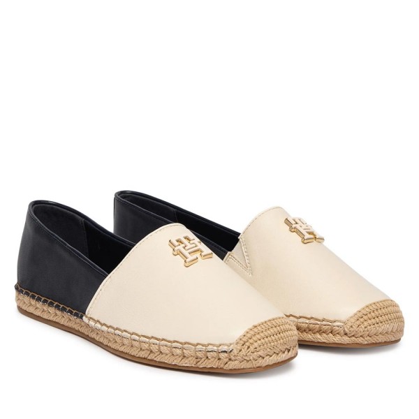 ΓΥΝΑΙΚΕΙΑ ΠΑΠΟΥΤΣΙΑ TOMMY HILFIGER  Th Logo Leather Espadrille