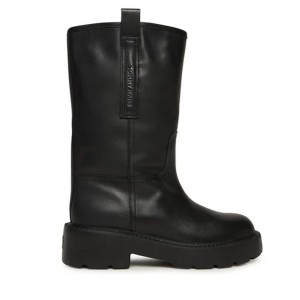 ΓΥΝΑΙΚΕΙΑ ΠΑΠΟΥΤΣΙΑ TOMMY JEANS Tjw Leather Mid Tubular Boot ΓΥΝΑΙΚΕΙΑ ΠΑΠΟΥΤΣΙΑ TOMMY JEANS Tjw Leather Mid Tubular Boot