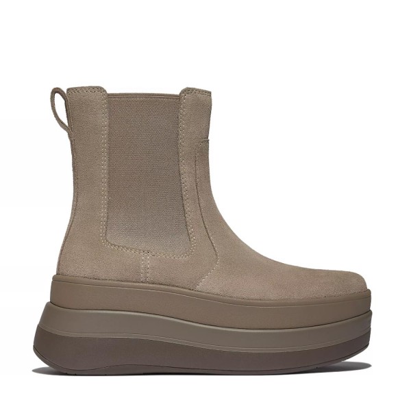 ΓΥΝΑΙΚΕΙΑ ΠΑΠΟΥΤΣΙΑ FIT FLOP F-MODE Stack Suede Chelsea Boots