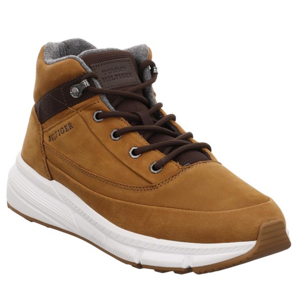 ΑΝΔΡΙΚΑ ΠΑΠΟΥΤΣΙΑ TOMMY HILFIGER Leather Hybrid Mid Boots