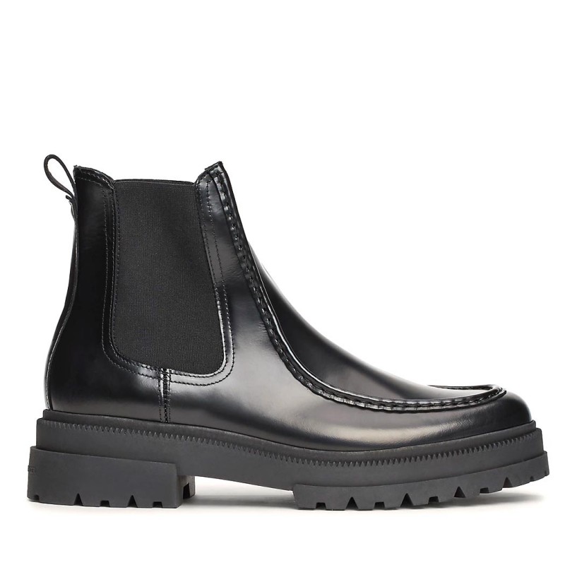 ΑΝΔΡΙΚΑ ΠΑΠΟΥΤΣΙΑ TOMMY HILFIGER Patent Leather Chunky Cleat Chelsea Boots