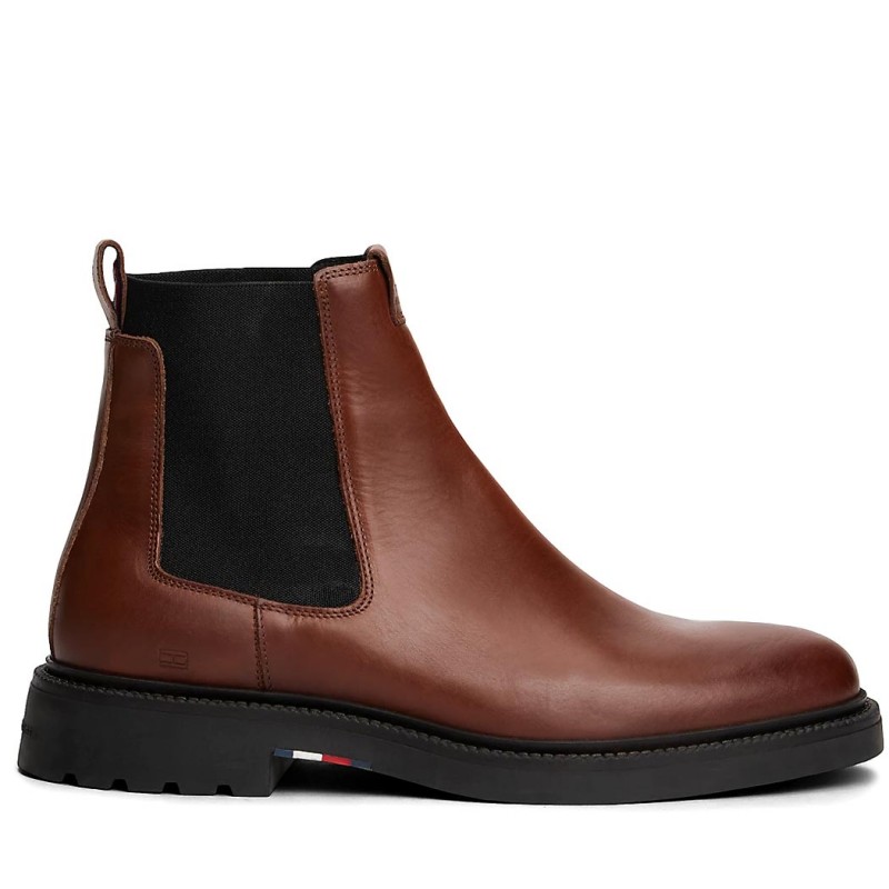 ΑΝΔΡΙΚΑ ΠΑΠΟΥΤΣΙΑ TOMMY HILFIGER Lightweight Leather Chelsea Boots