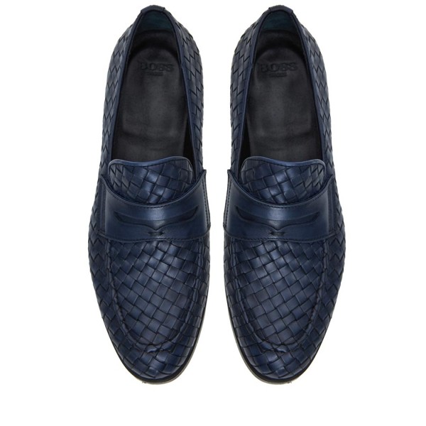 ΑΝΔΡΙΚΑ ΠΑΠΟΥΤΣΙΑ BOSS SHOES Z7478-NAVYWOVEN