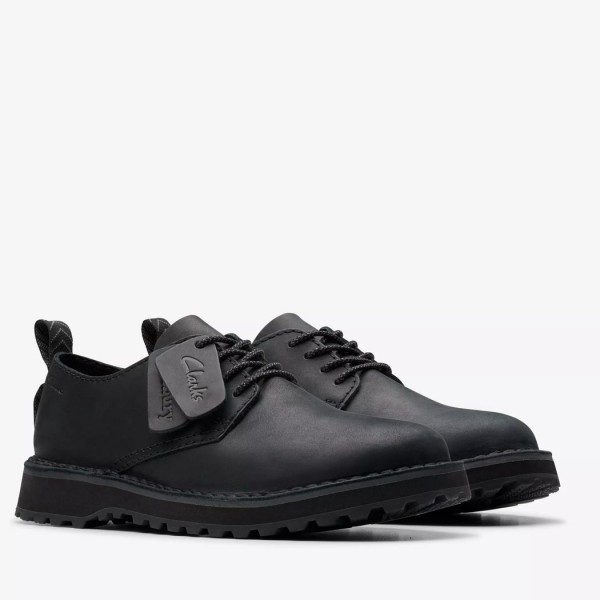 ΑΝΔΡΙΚΑ ΠΑΠΟΥΤΣΙΑ CLARKS Solsbury Lace Black Leather